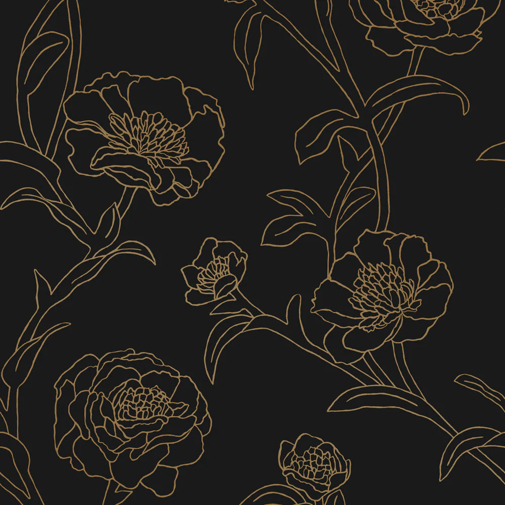 Peonies Peel and Stick Wallpaper - Image 11