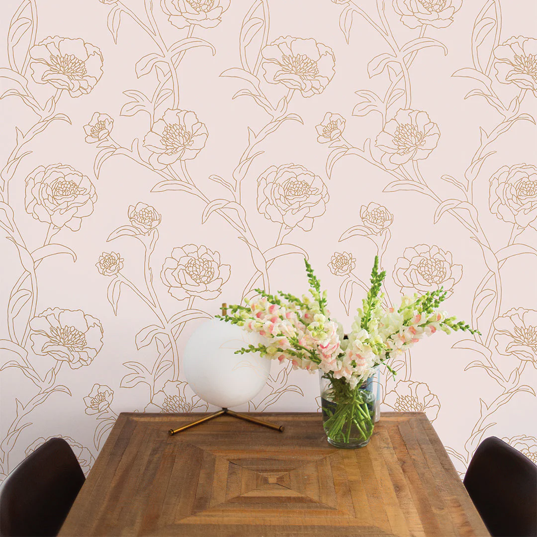 Peonies Peel and Stick Wallpaper - Image 35