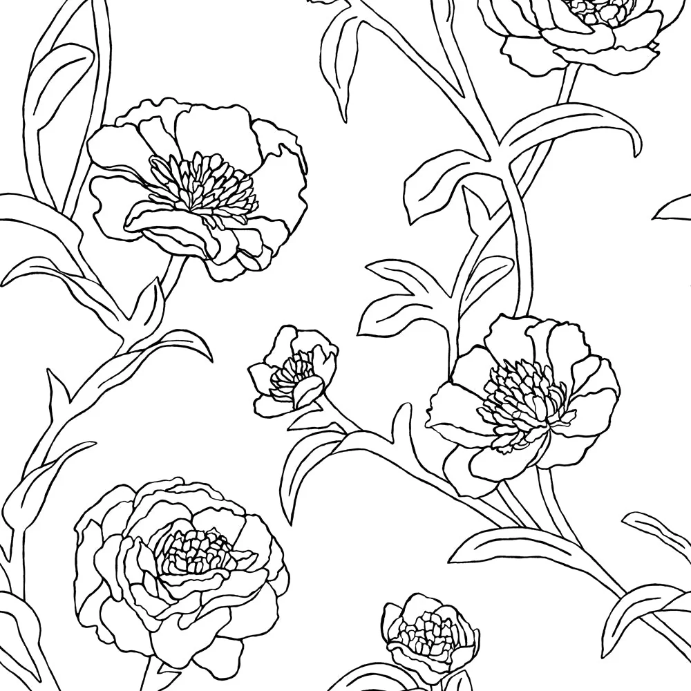 Peonies Peel and Stick Wallpaper - Image 39