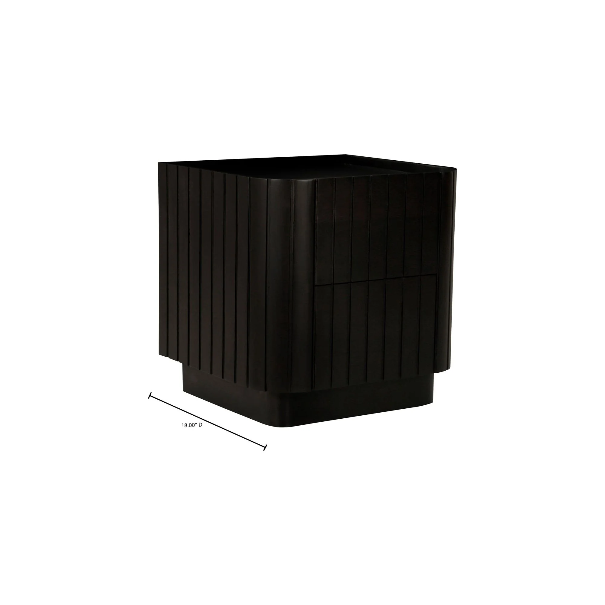 Povera Black Nightstand - Image 4