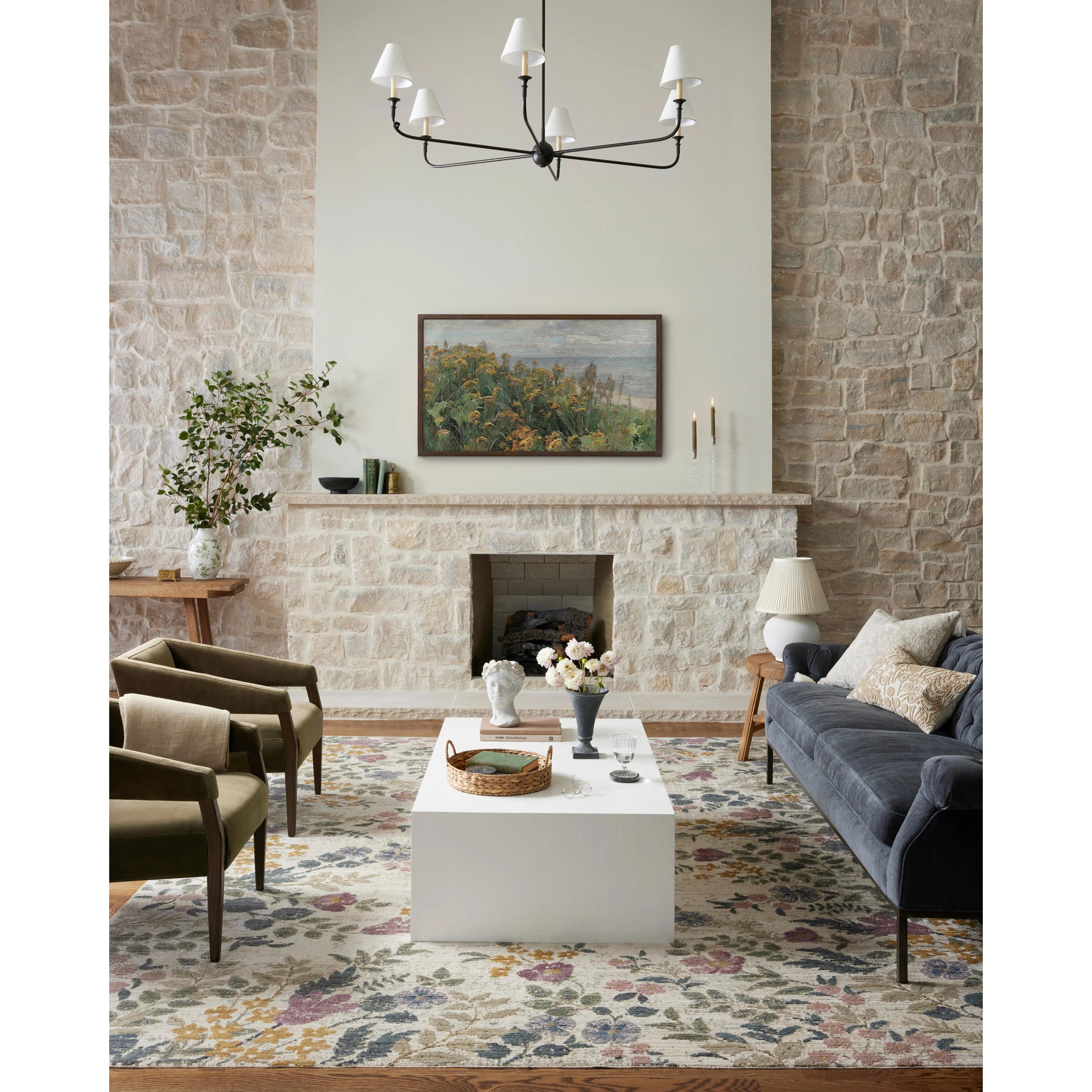 Provence Abbey Ivory | Rifle Paper Co. Rugs x Loloi - Image 2