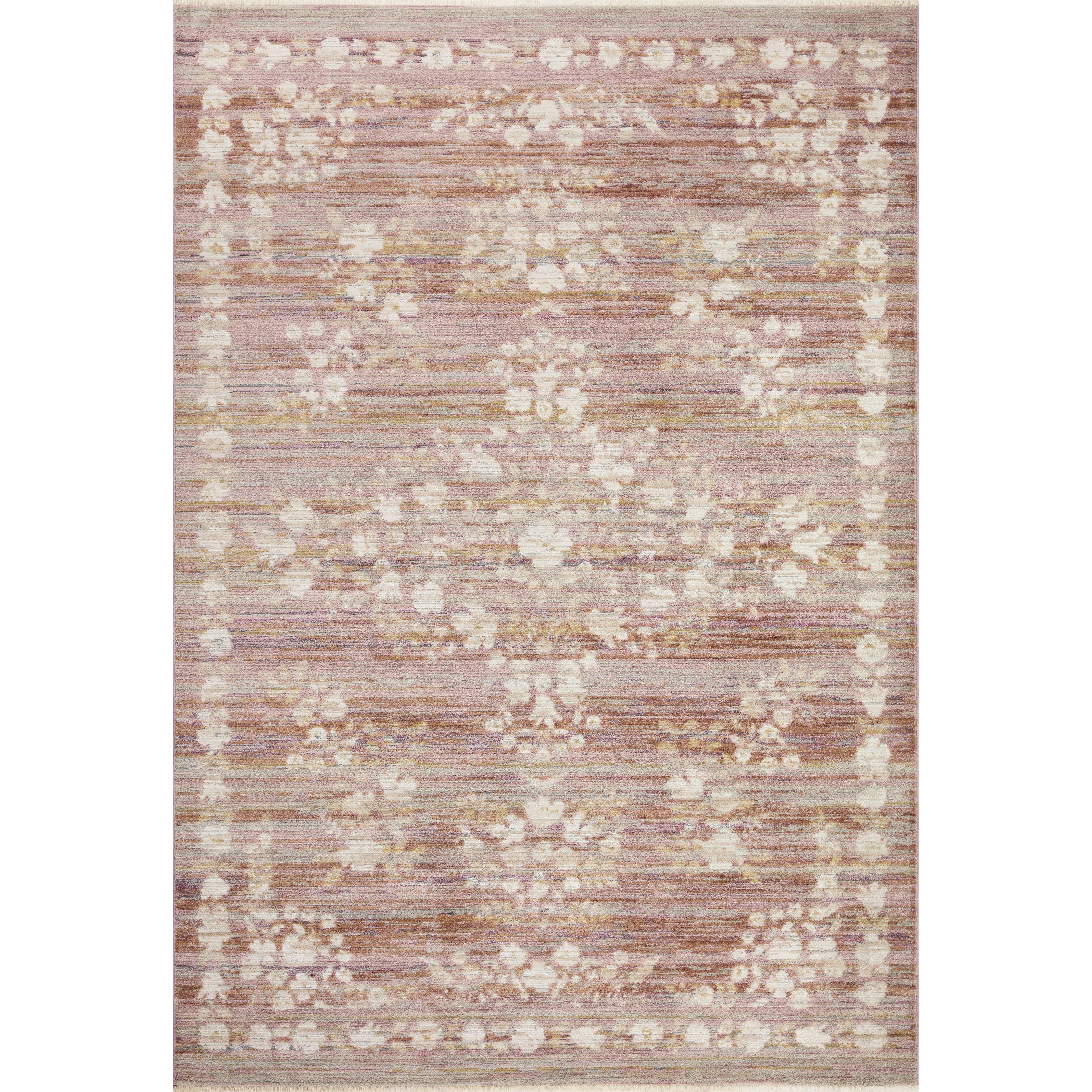 Provence Avignon Rose | Rifle Paper Co. Rugs x Loloi - 18" x 18" Sample | Open Box