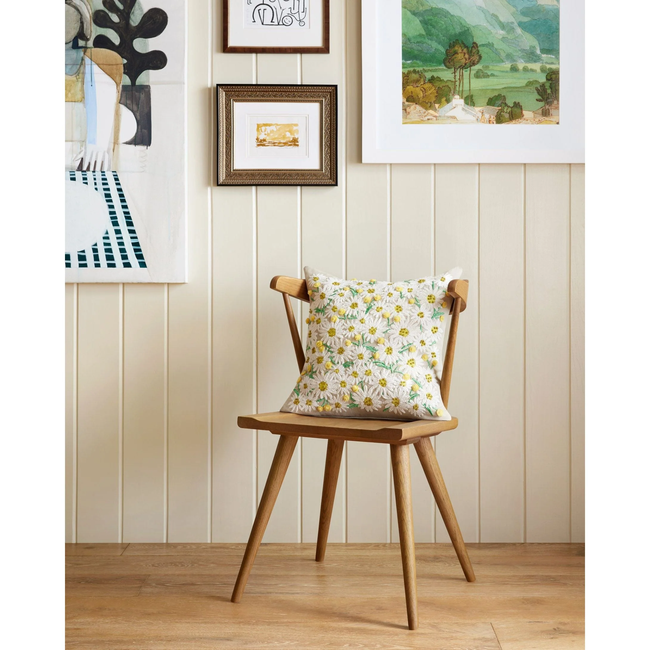 Daisies Beige Pillow | Rifle Paper Co. x Loloi - Image 2