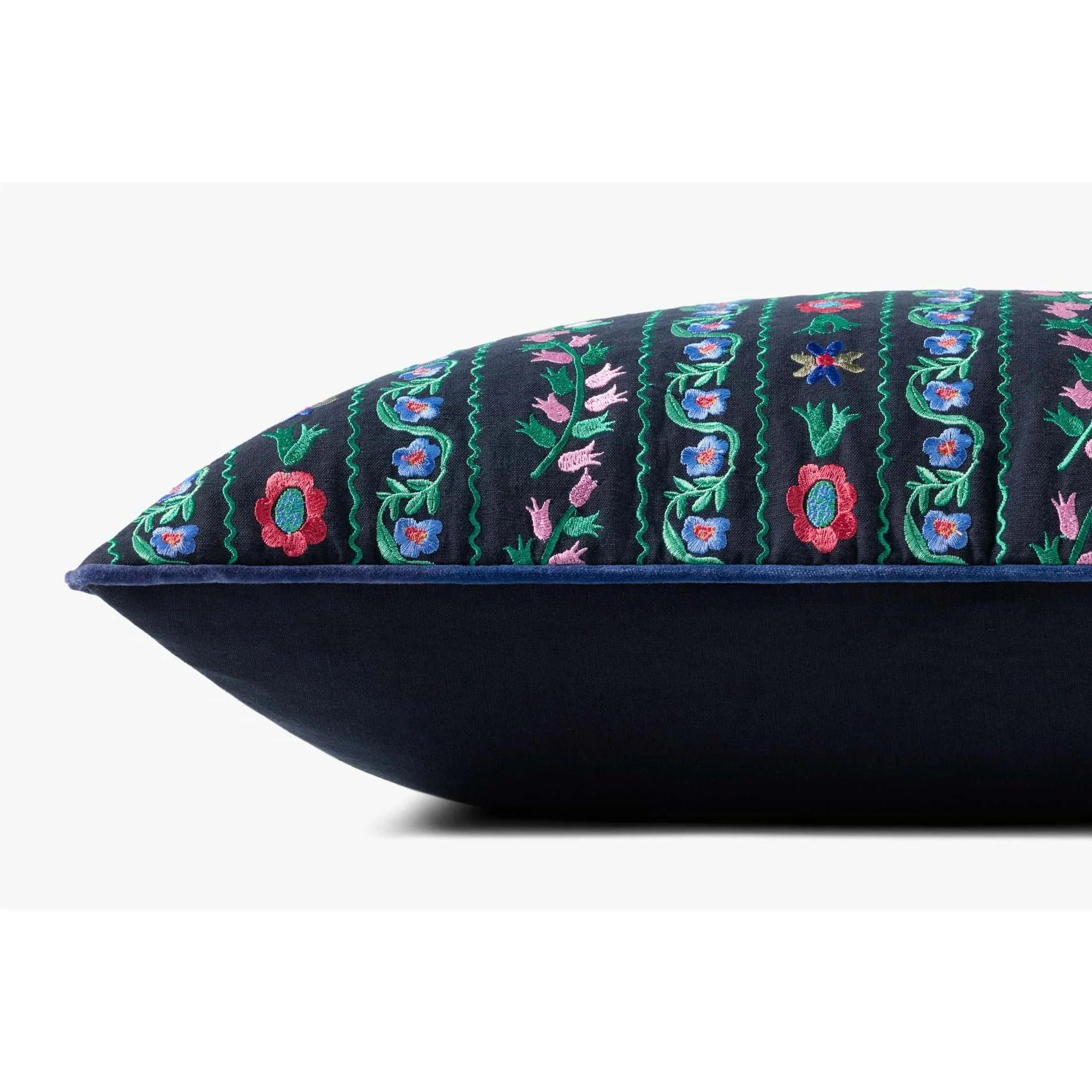 Navy / Multi Pillows | Rifle Paper Co. x Loloi - Image 2