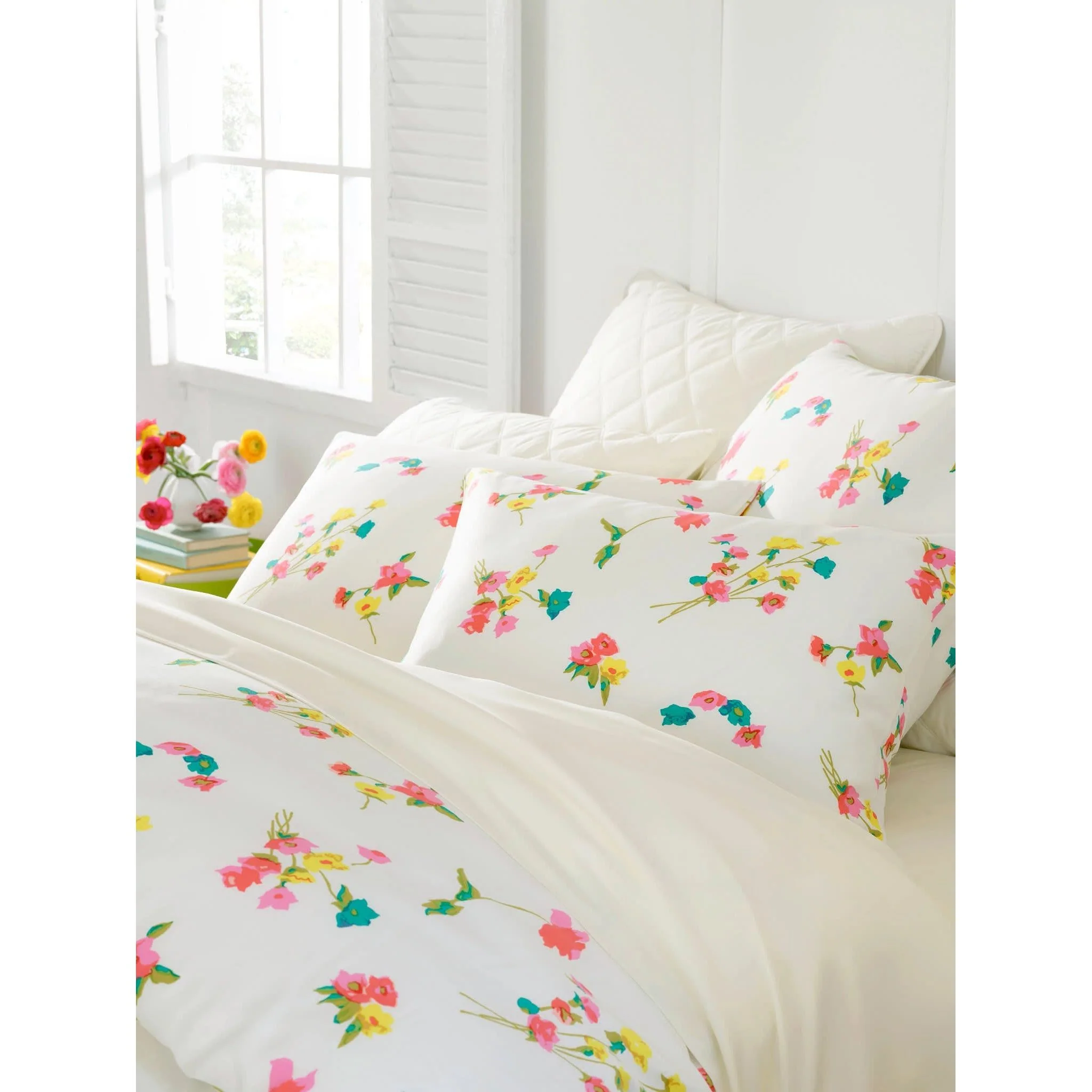 Quilted Silken Solid Sham | Ivory - Image 3