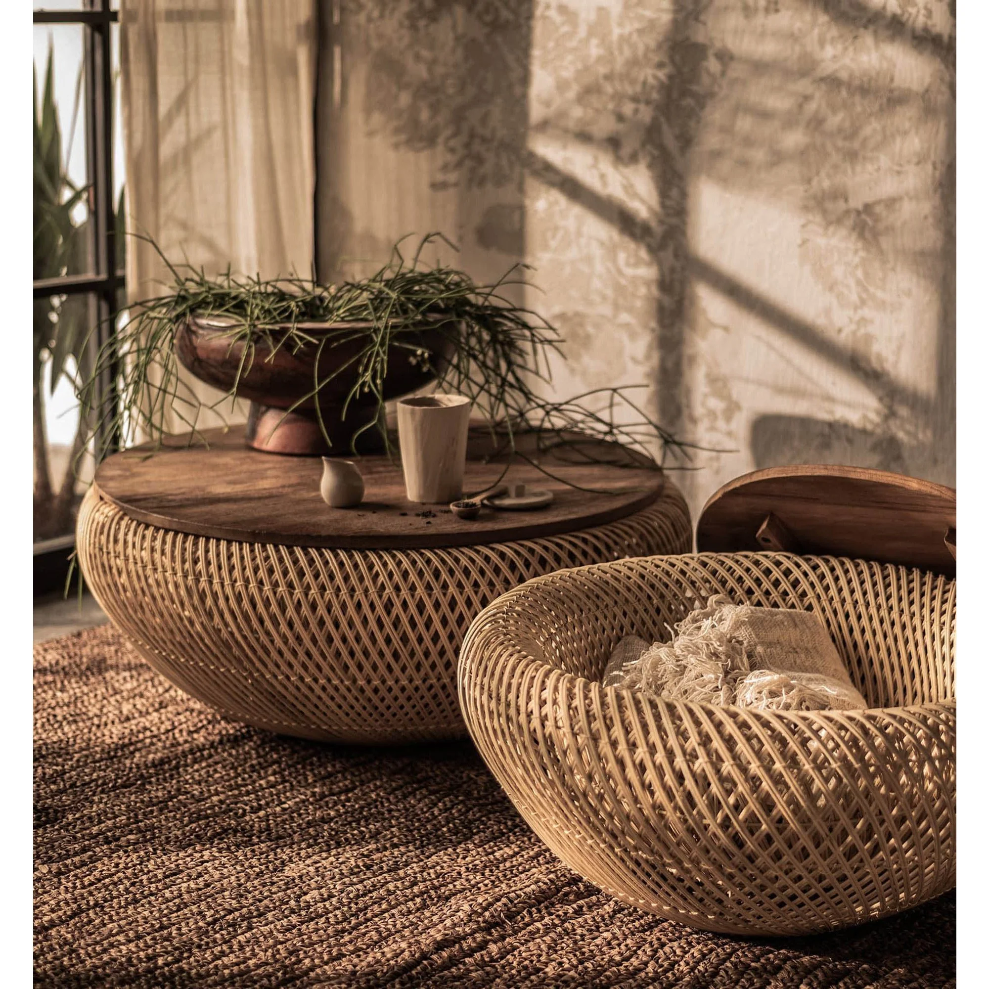 Ramiro Wave Coffee Table - Large/ Natural - Image 3