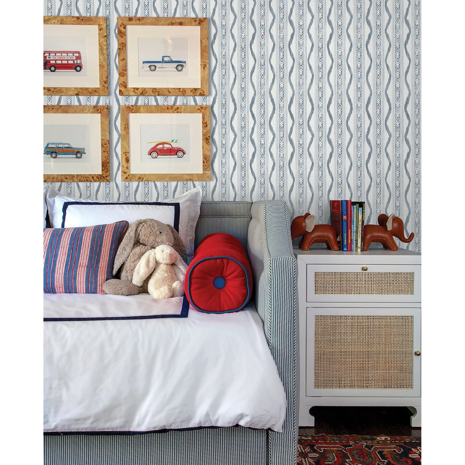 Rhys IKAT Stripe Wallpaper - Image 8
