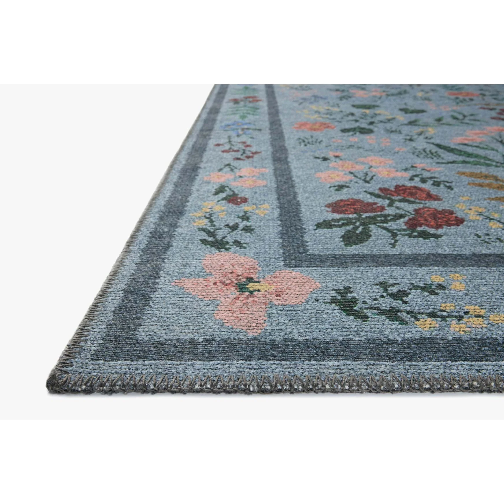 Rifle Paper Wildwood Blue Rug | Rifle Paper Co. x Loloi - Image 3