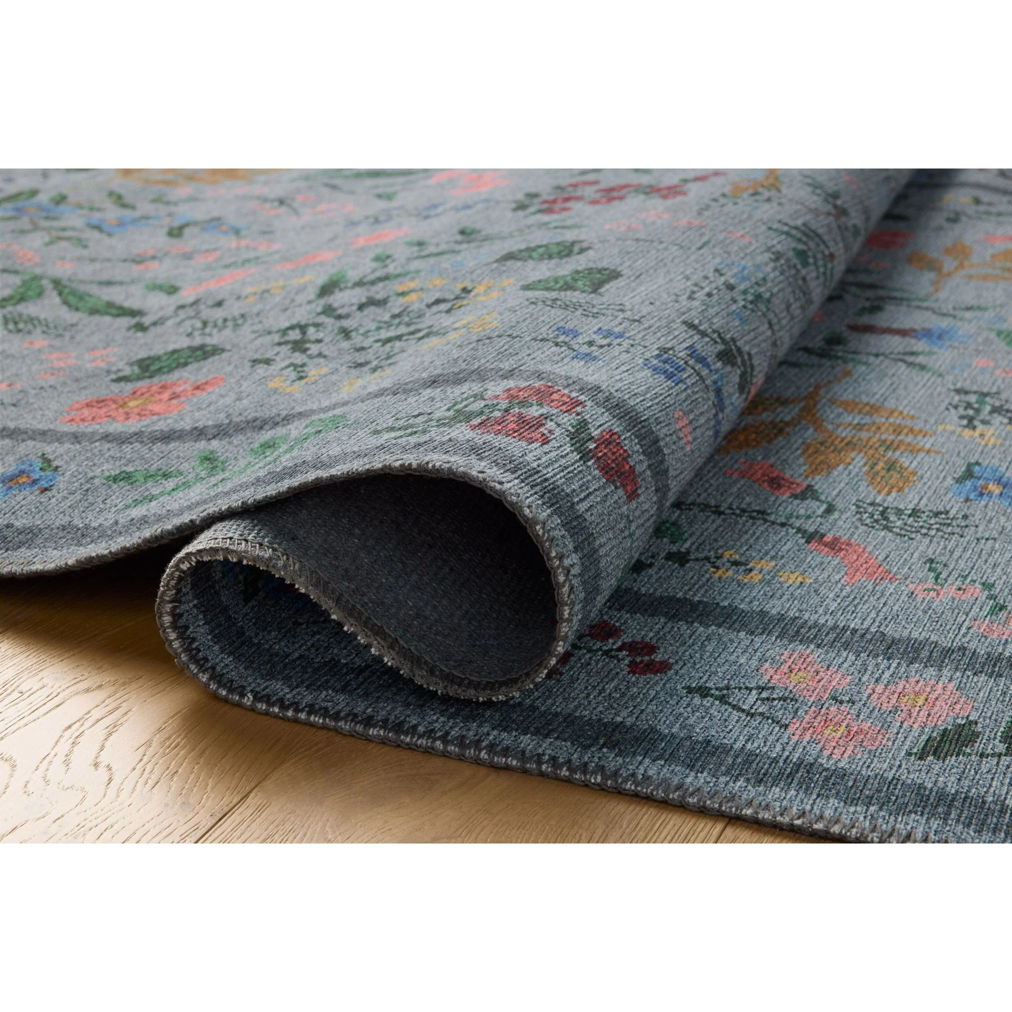 Rifle Paper Wildwood Blue Rug | Rifle Paper Co. x Loloi - Image 4