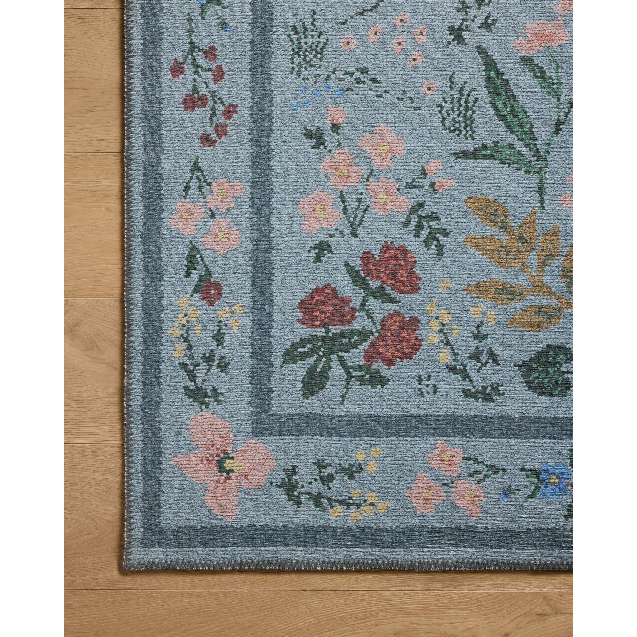 Rifle Paper Wildwood Blue Rug | Rifle Paper Co. x Loloi - Image 5