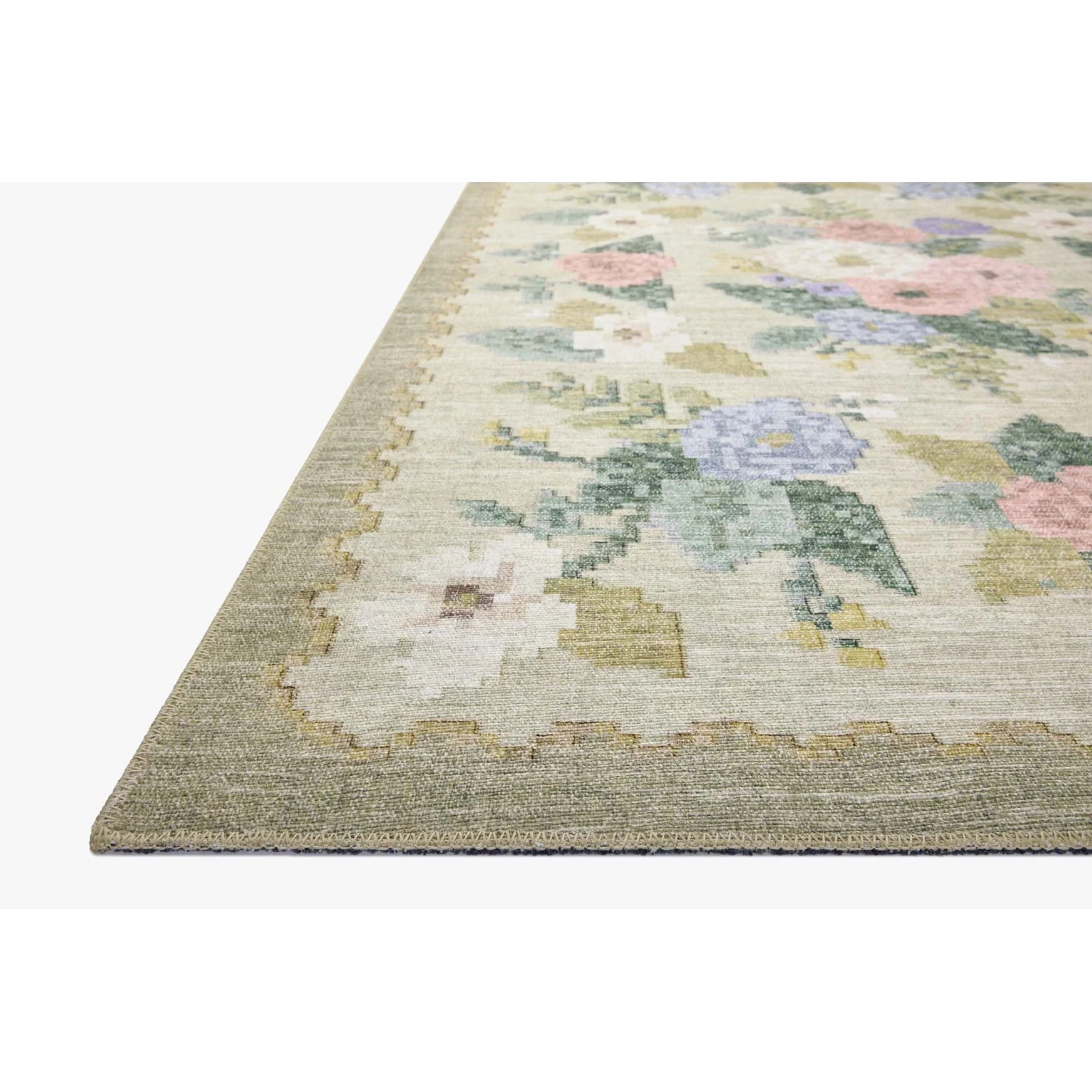 Rosa Cream Rug | Rifle Paper Co. x Loloi - Image 3