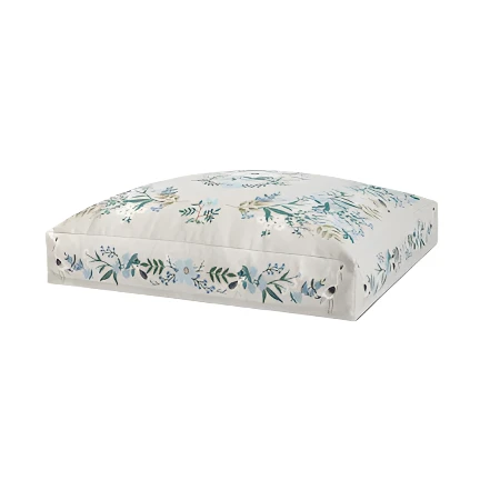 RP Grey / Multi Pouf | Rifle Paper Co. x Loloi