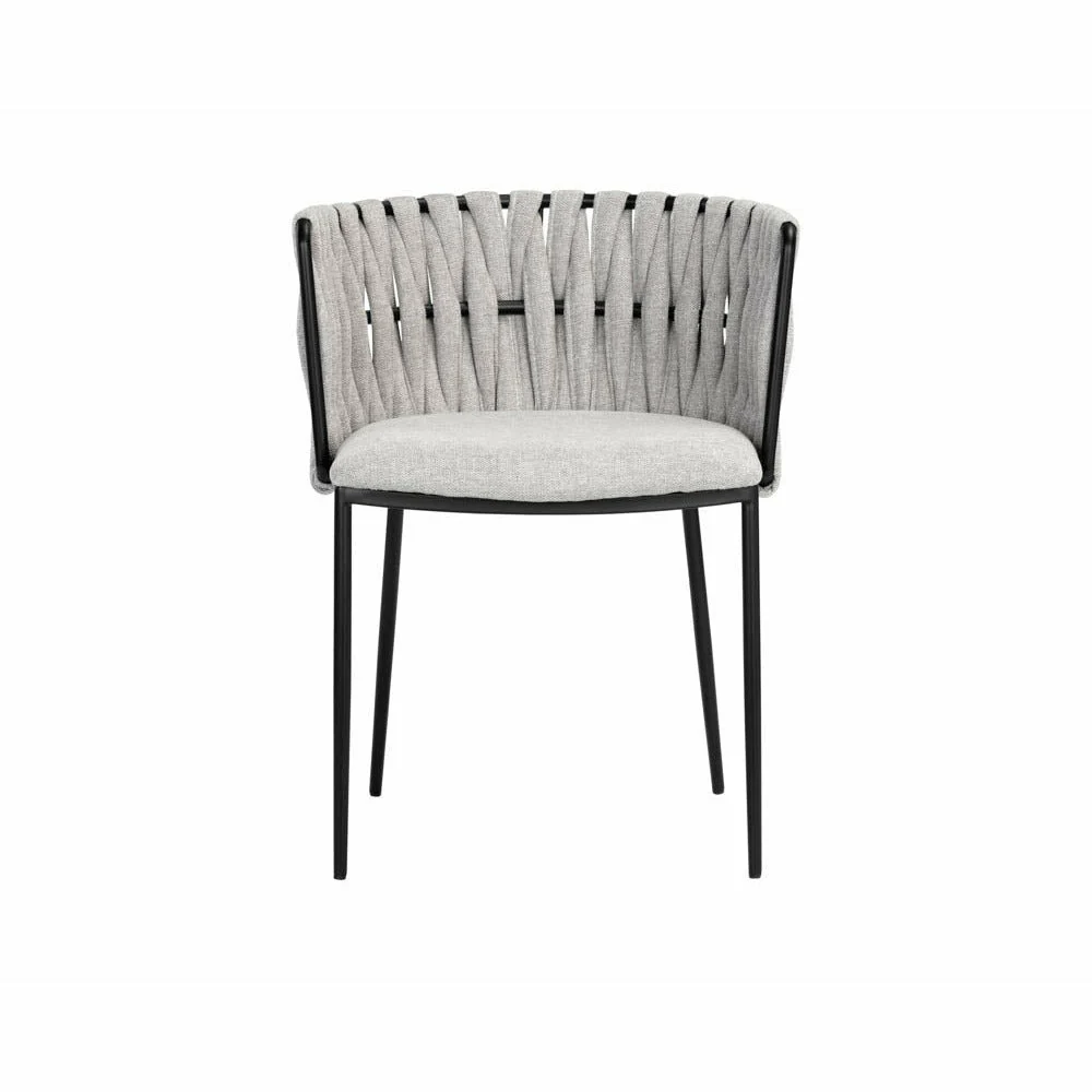 Sarai Dining Armchair - Belfast Heather Grey - Image 3