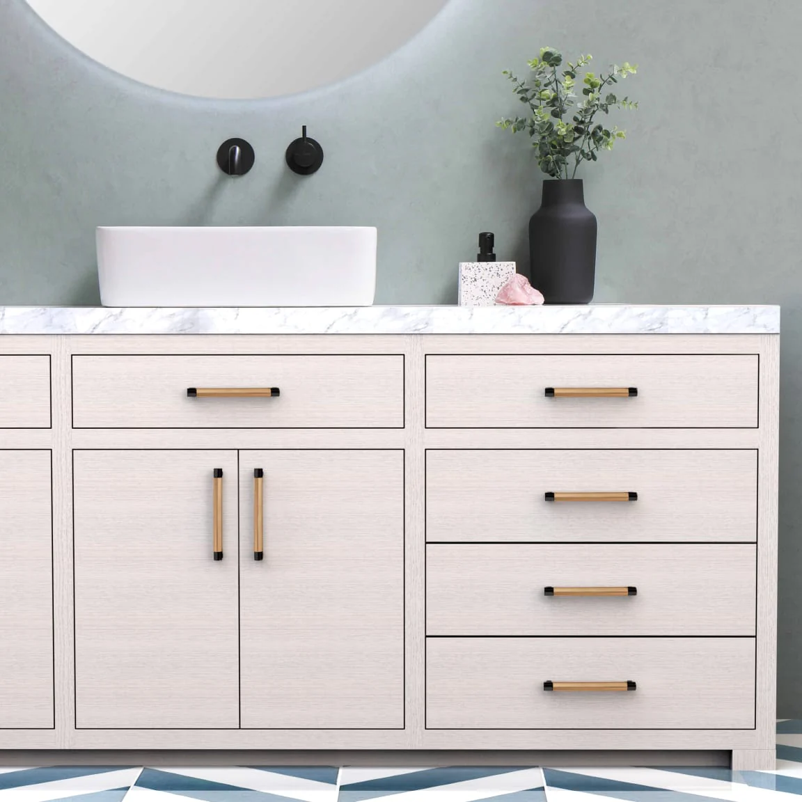 Select Rectangular Knurled Cabinet Pull - Image 2