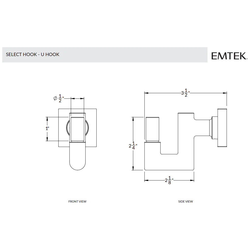 Select Round Stem with Knurled Tip U Hook - Image 41