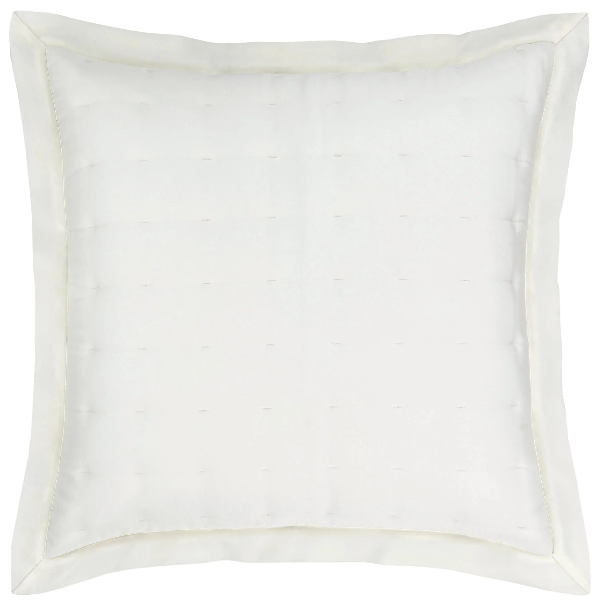 Silken Solid Puff Sham | Ivory