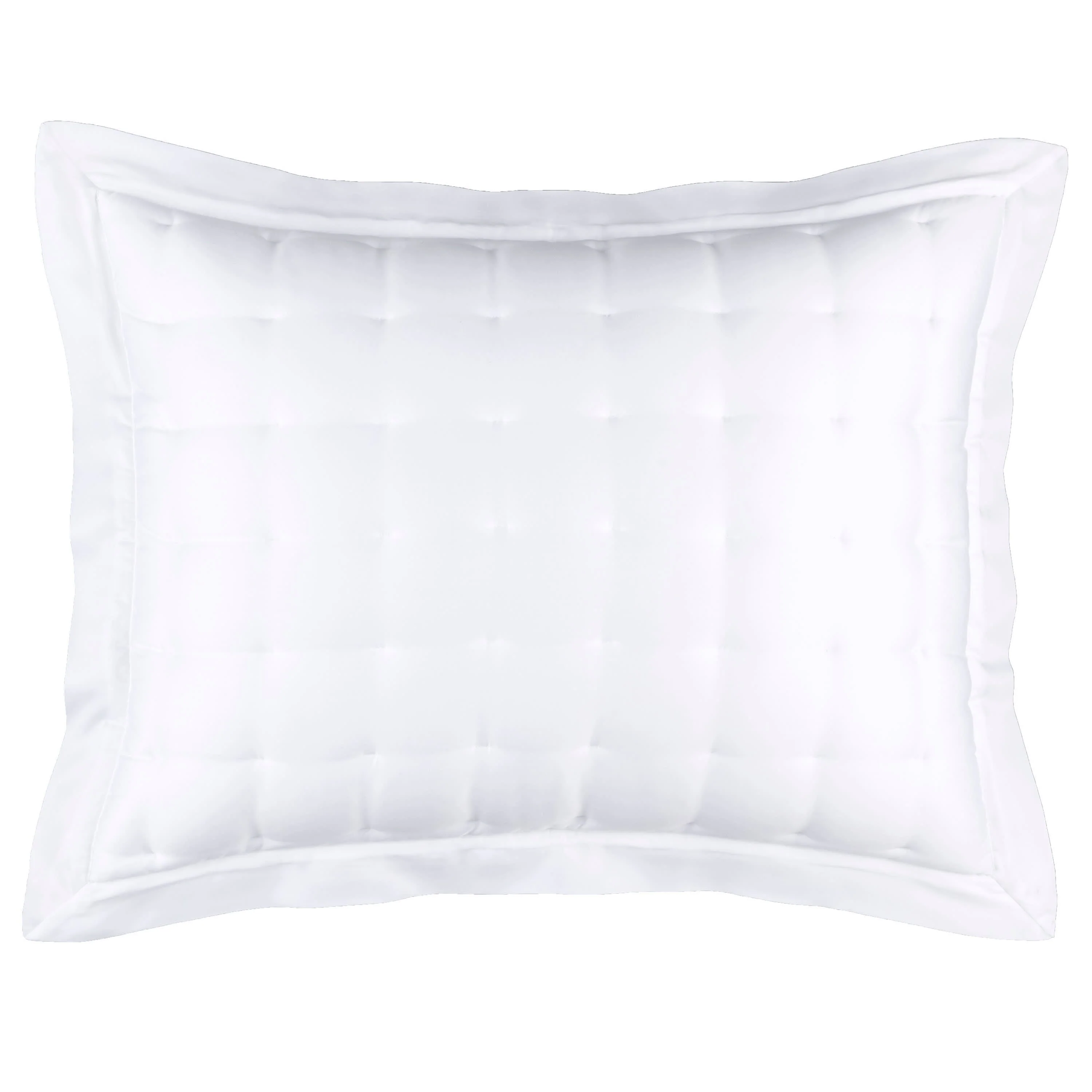 Silken Solid Puff Sham | White - Image 3