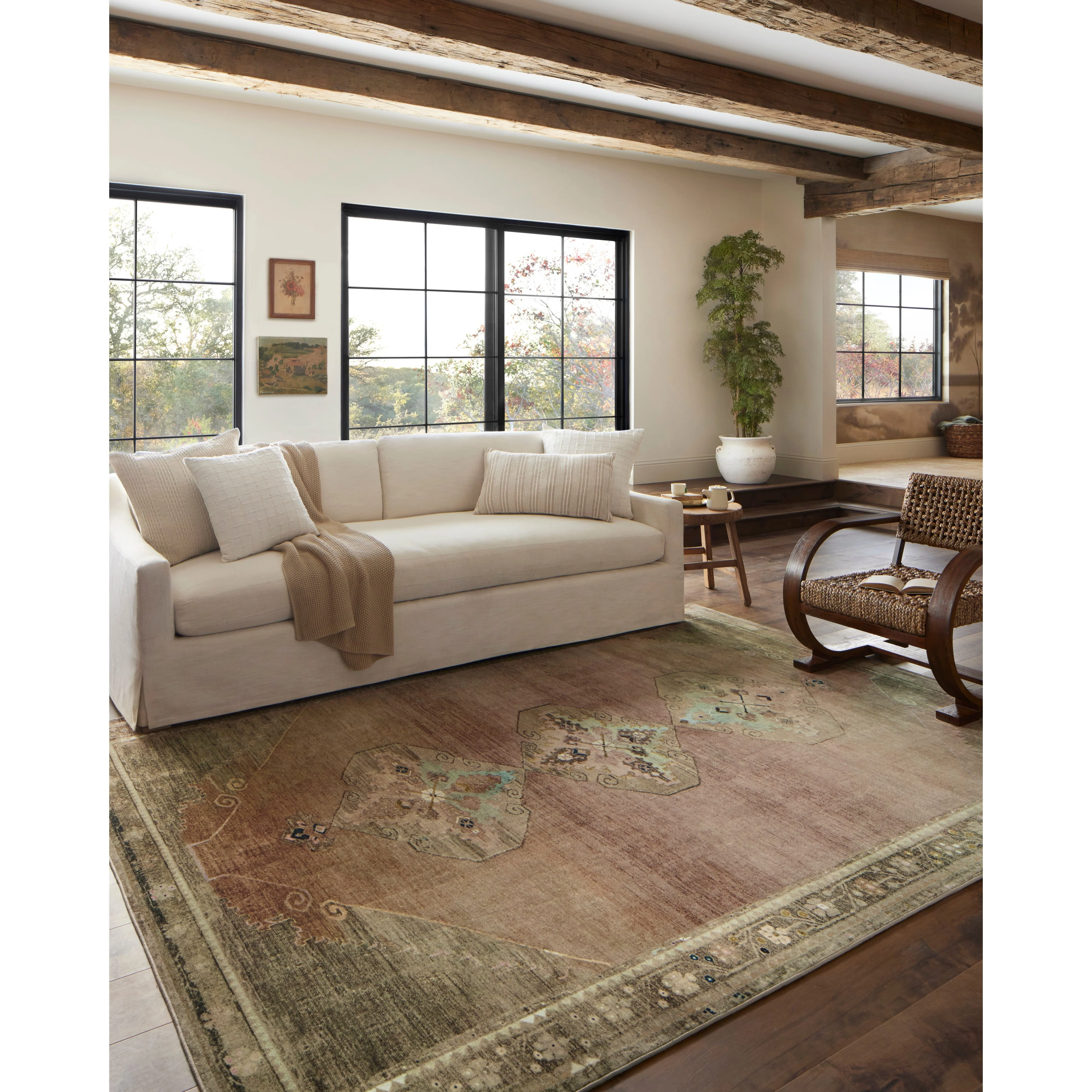 Sinclair Clay / Tobacco Rug | Magnolia Home by Joanna Gaines x Loloi - Image 3