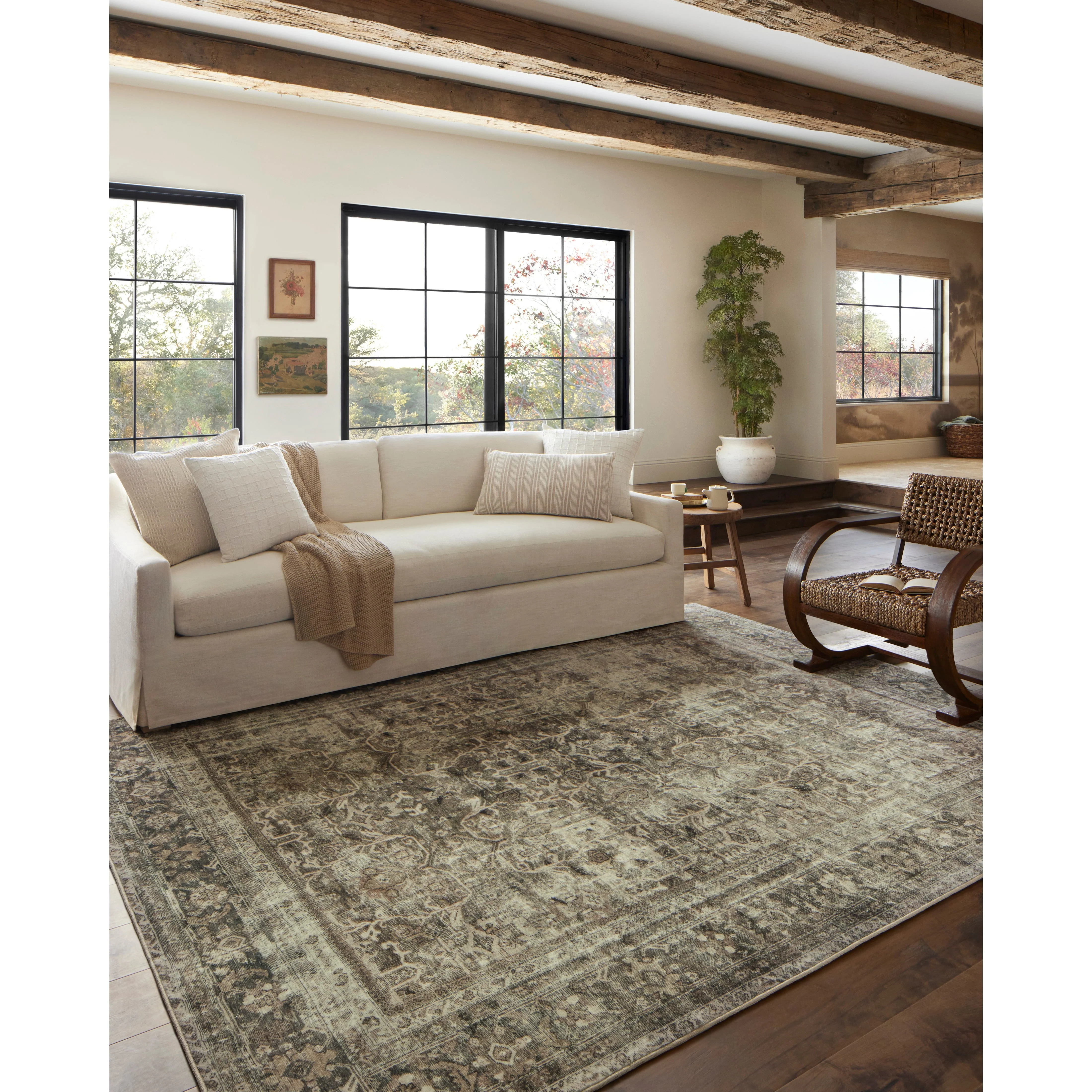 Sinclair Pebble / Taupe Rug | Magnolia Home by Joanna Gaines x Loloi - Image 3