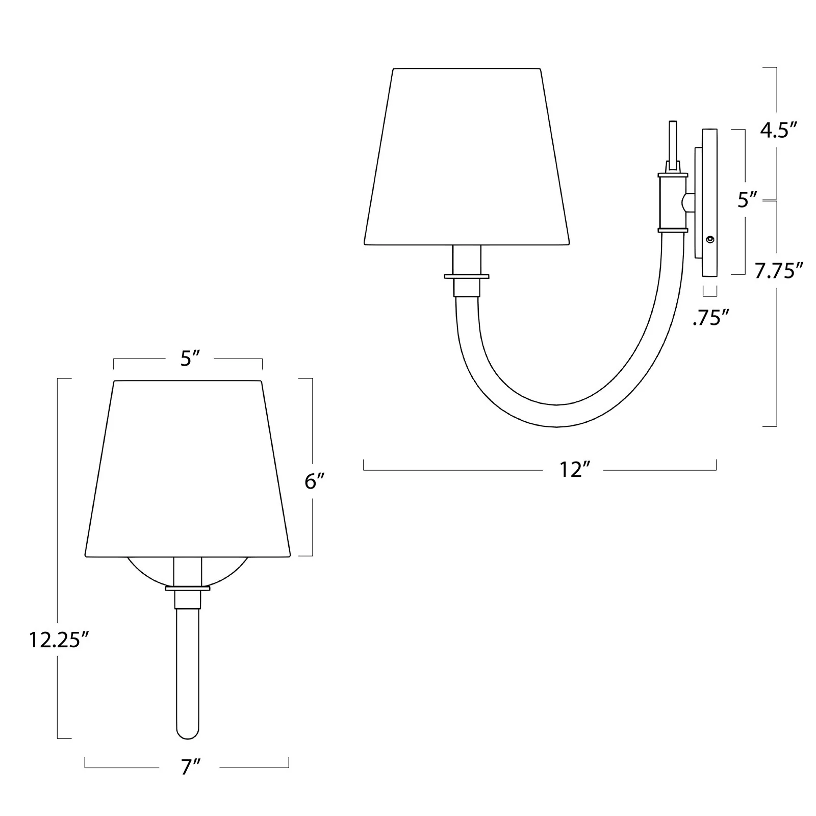 Treble Single Sconce - Image 4