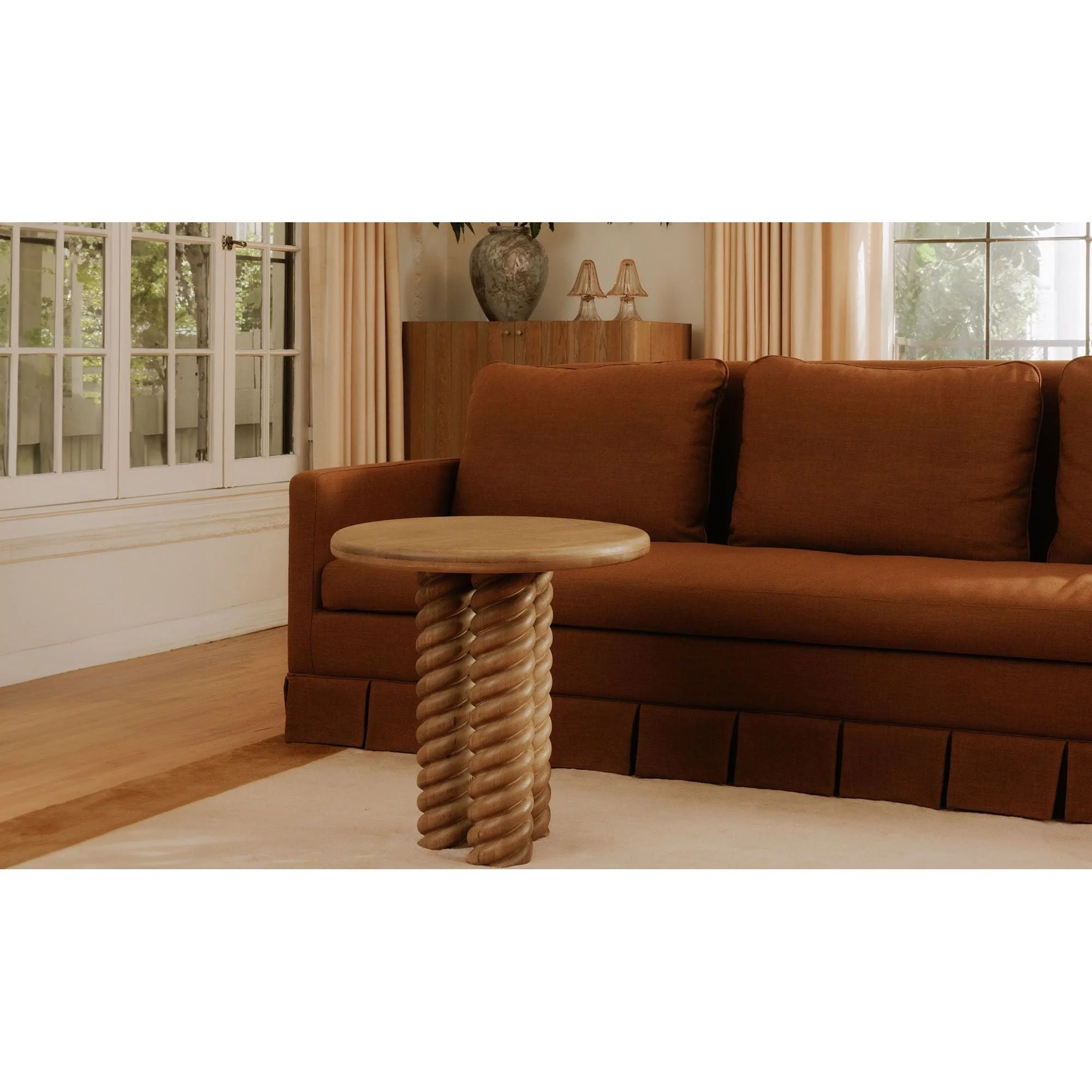 Treccia Oak Side Table - Image 2