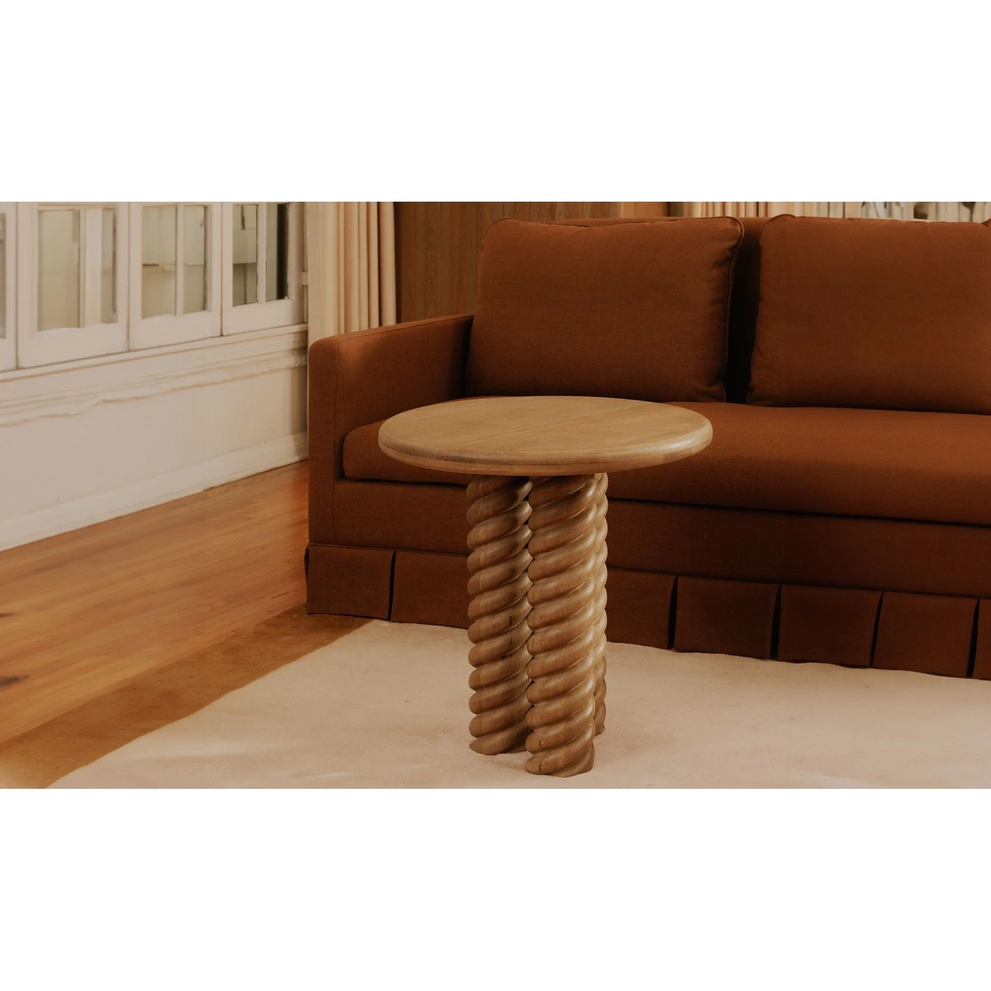 Treccia Oak Side Table - Image 4