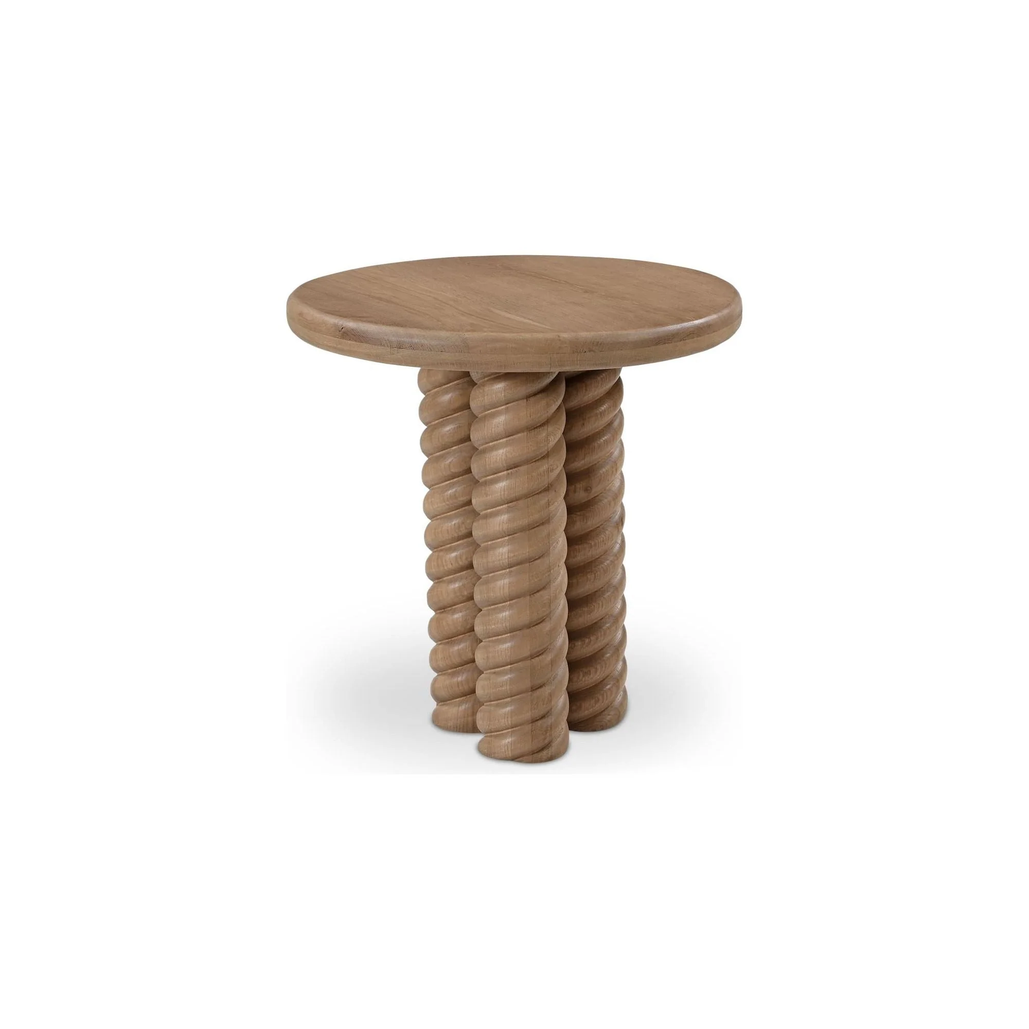 Treccia Oak Side Table - Image 5