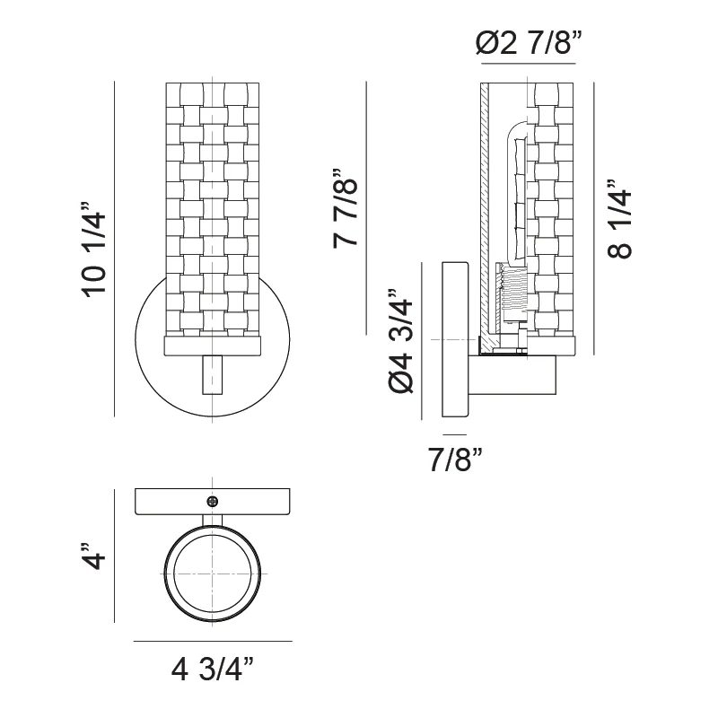 Weaver Wall Sconce - Image 2