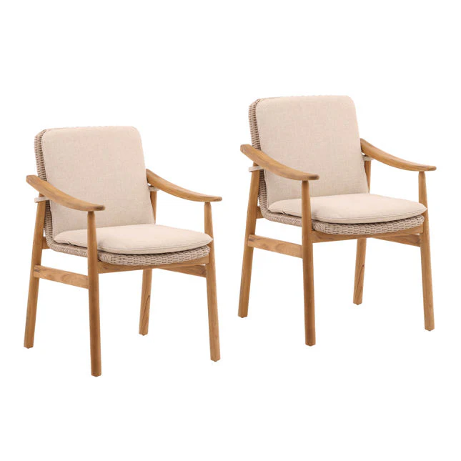 Wembley Outdoor Dining Chair Set of 2 - Image 2