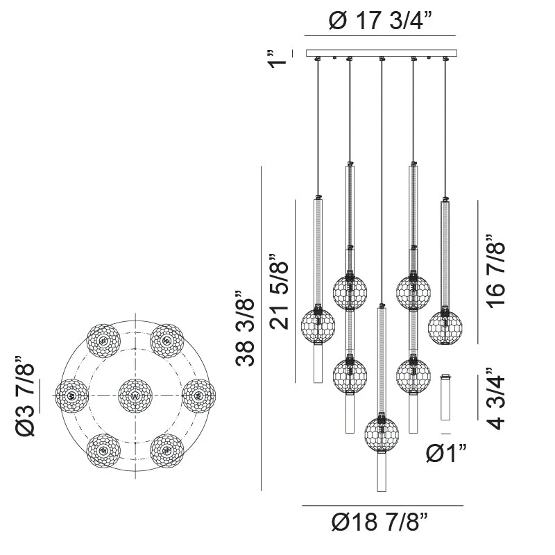 Windchimer Chandelier - Image 16