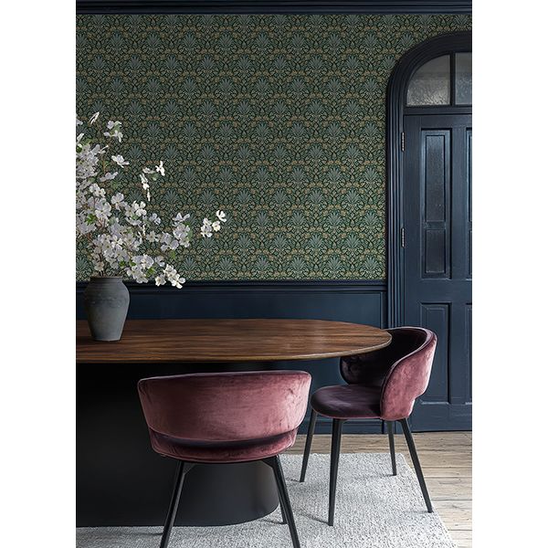Woodbury Floral Damask Wallpaper - Image 20