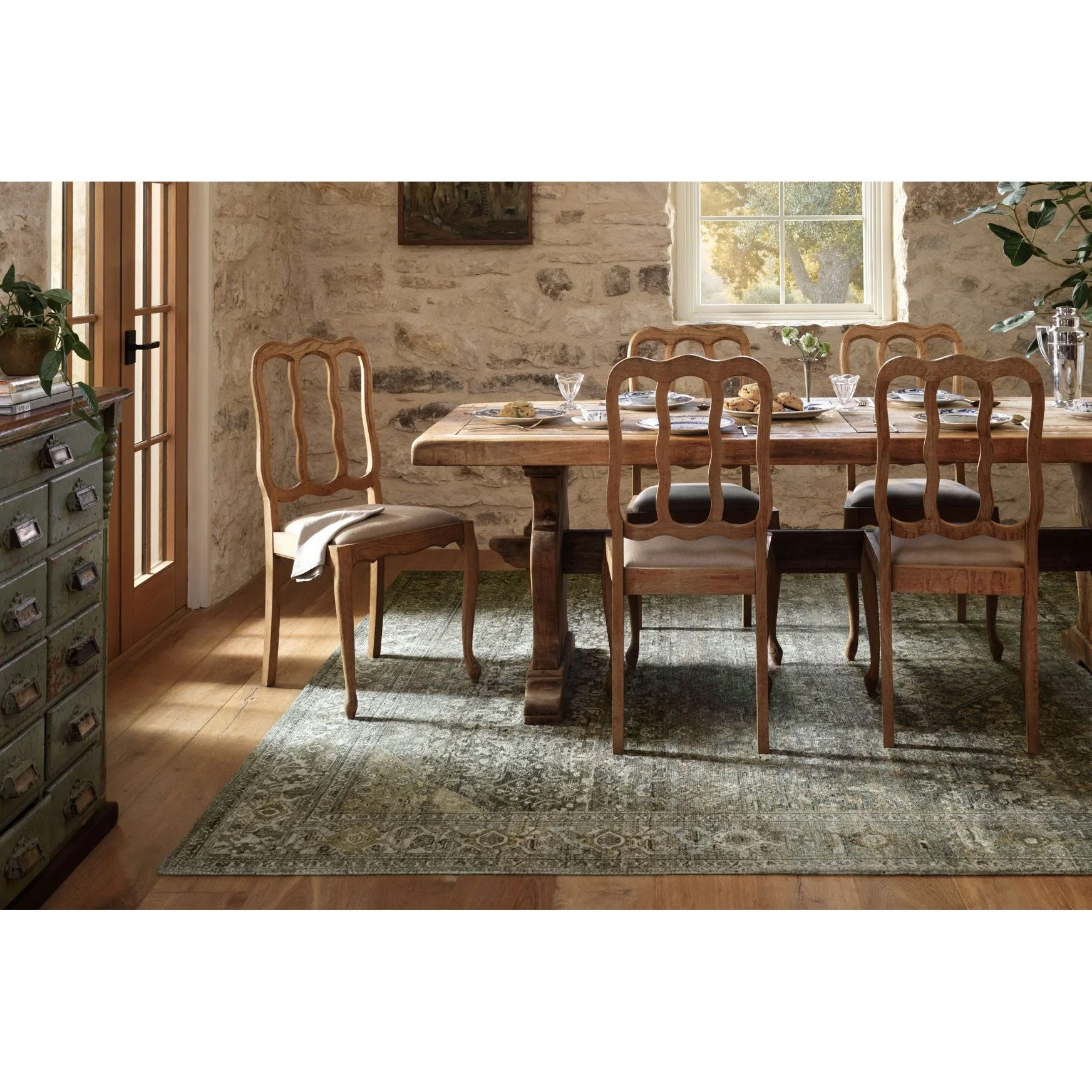 Wimberly Lagoon / Wheat Rug | Magnolia Home by Joanna Gaines x Loloi - Image 4