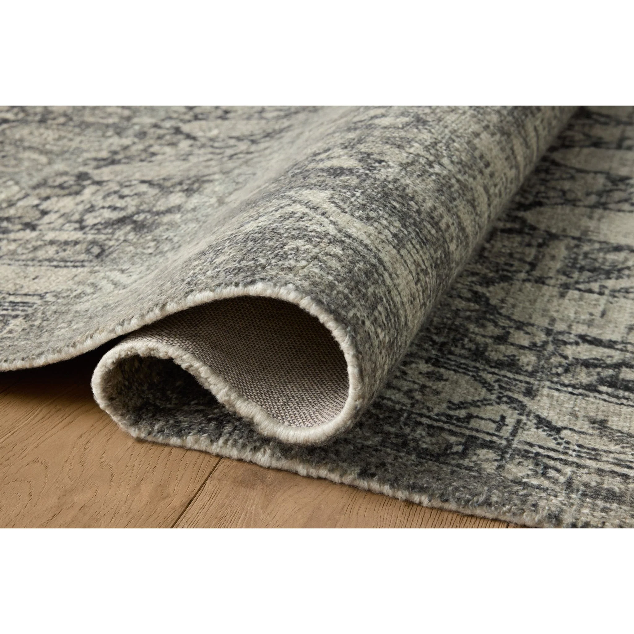 Wimberly Granite / Cream Rug | Magnolia Home by Joanna Gaines x Loloi - Image 4