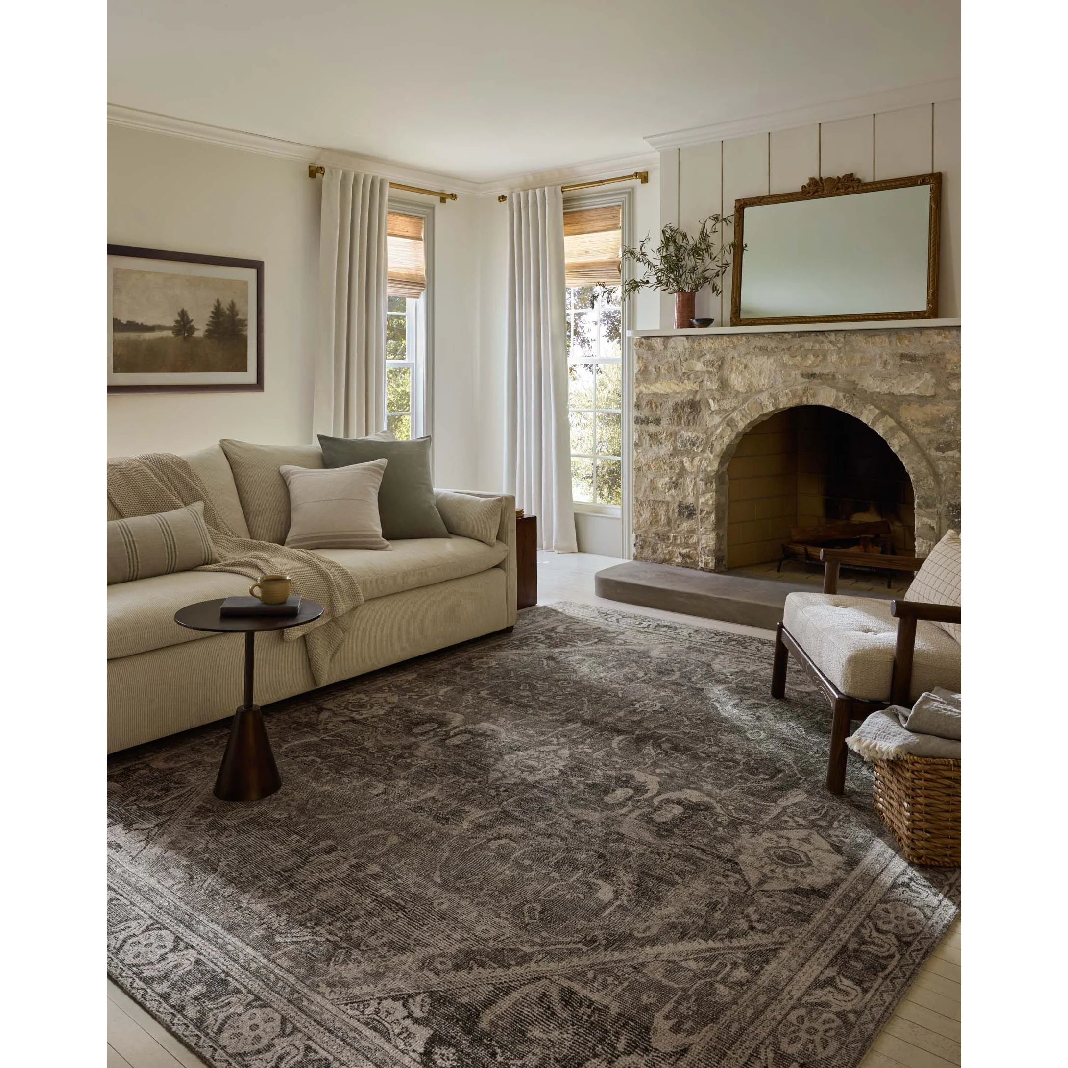 Wimberly Ink / Bone Rug | Magnolia Home by Joanna Gaines x Loloi - Image 2