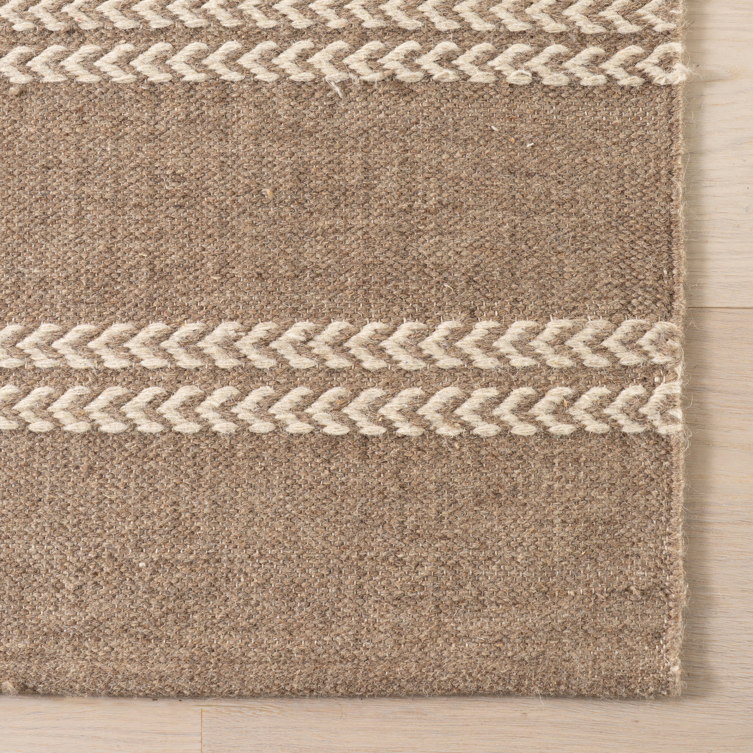 York Striped Wool Rug by Nate Berkus | Brown - Image 5