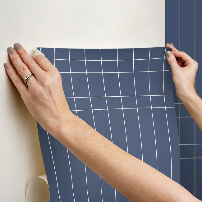 Linear Gridwork Premium Peel + Stick Wallpaper - Image 6
